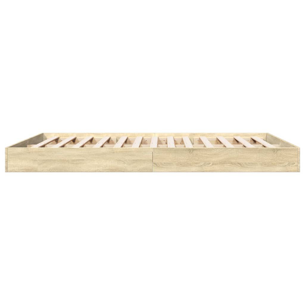 vidaXL Πλαίσιο Κρεβατιού Χωρ. Στρώμα Sonoma Δρυς 150x200εκ. Επ. Ξύλο