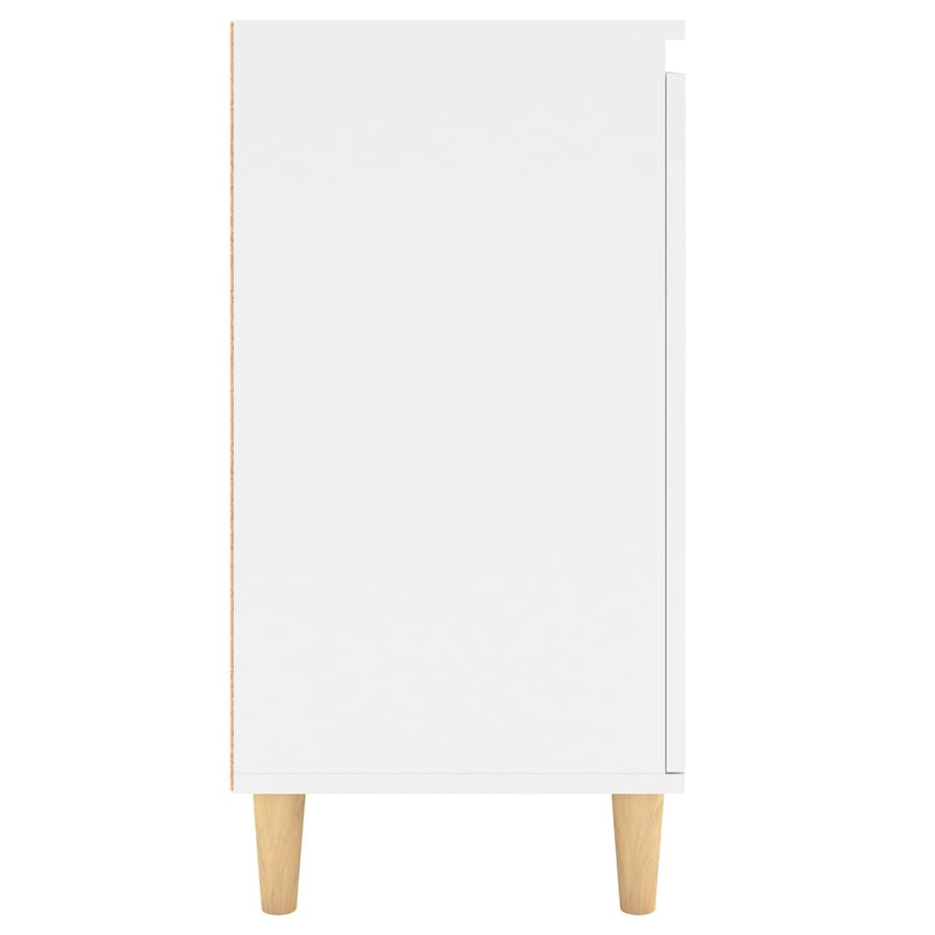 vidaXL Μπουφές Λευκός 60 x 35 x 70 εκ. από Επεξ. Ξύλο με Ξύλινα Πόδια