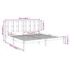 vidaXL Πλαίσιο Κρεβατιού Μαύρο 200 x 200 εκ. από Μασίφ Ξύλο Πεύκου