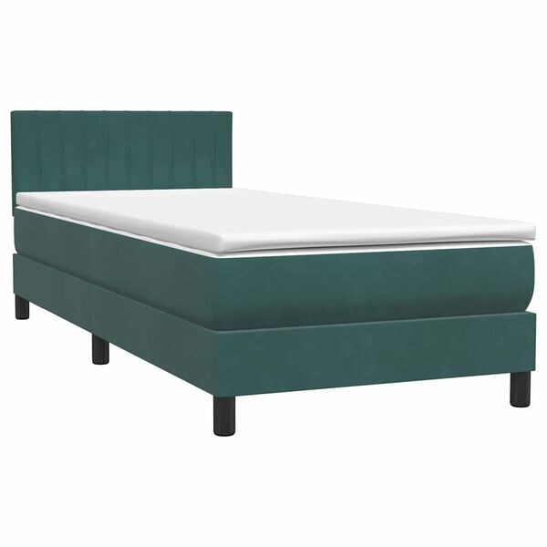 vidaXL Box Spring &Kappa;&rho;&epsilon;&beta;ά&tau;&iota; &mu;&epsilon; &sigma;&tau;&rho;ώ&mu;&alpha; &Sigma;&kappa;&omicron;ύ&rho;&omicron; &pi;&rho;ά&sigma;&iota;&nu;&omicron; 80x210 cm Velvet