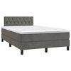 vidaXL &Kappa;&rho;&epsilon;&beta;ά&tau;&iota; Boxspring &mu;&epsilon; &Sigma;&tau;&rho;ώ&mu;&alpha; & LED &Sigma;&kappa;.&Gamma;&kappa;&rho;&iota; 120x190&epsilon;&kappa;. &Beta;&epsilon;&lambda;&omicron;ύ&delta;&iota;&nu;&omicron;