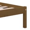vidaXL Σκελετός κρεβατιού Honey Brown 150x200 cm King Size Μασίφ Ξύλο