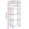 vidaXL Βιβλιοθήκη 5 Επιπέδων Γκρι Sonoma 59 x 35 x 171 εκ. Επεξ. Ξύλο