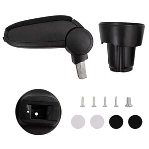 vidaXL Τεμπέλης Αυτοκινήτου Μαύρος 13 x 33 x (33-49) εκ. από ABS