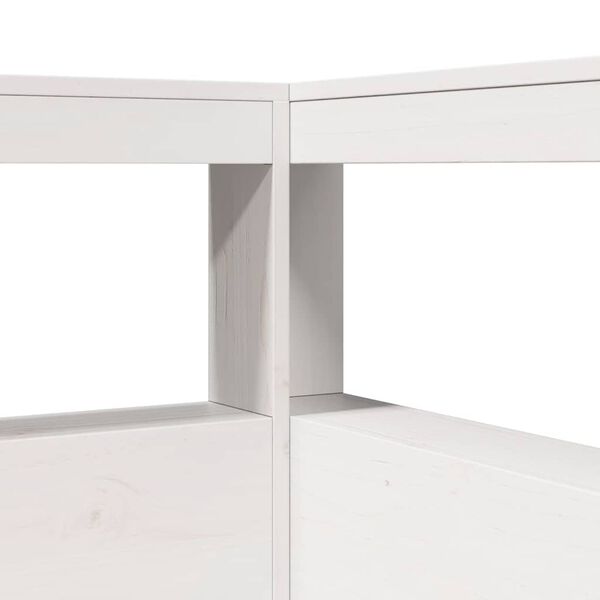 vidaXL Κρεβάτι Βιβλιοθήκη Χωρίς Στρώμα 200x200 εκ Μασίφ Ξύλο Πεύκου