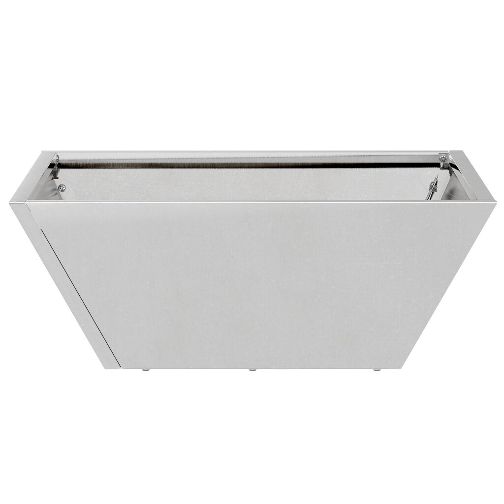 vidaXL Γλάστρα Κήπου Ασημί 40 x 40 x 15 cm Γαλβανισμένος χάλυβας