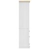vidaXL Έπιπλο Τηλ. Μεξικ. Στιλ Corona Λευκό 80x40x170 εκ. Ξύλο Πεύκου
