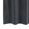 vidaXL Κουρτίνες με κουρτίνες 2 pcs Ανοιχτό γκρι 140 x 140 cm Βελούδο