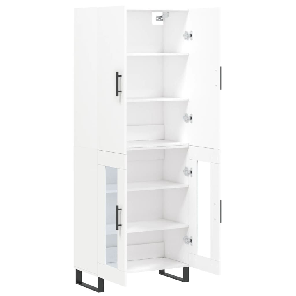 vidaXL Ντουλάπι Λευκό 69,5x34x180 εκ. από Επεξεργασμένο Ξύλο