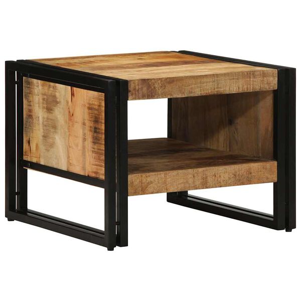 vidaXL Τραπεζάκι σαλονιού 50x50x38 cm Στερεό ακατέργαστο ξύλο Mango