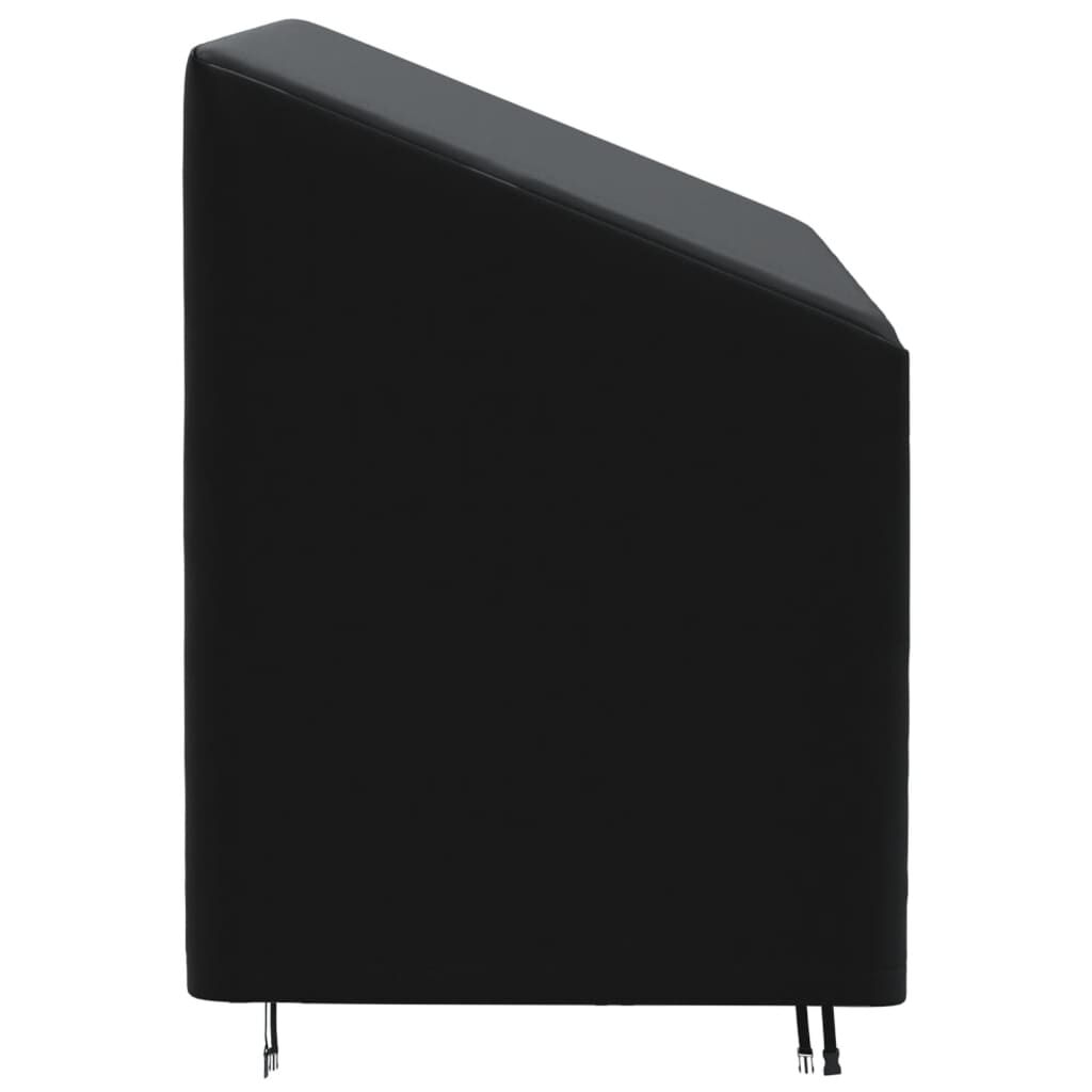 vidaXL Κάλυμμα Τριθέσιου Πάγκου Μαύρο 165x70x65/94εκ Ύφ. Oxford 420D