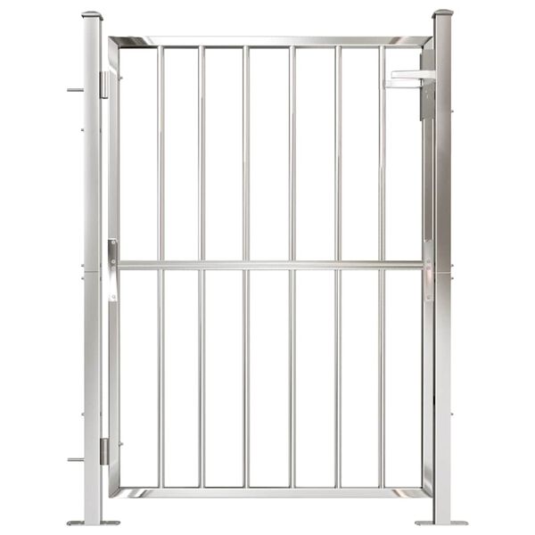 vidaXL Πόρτα Περίφραξης Κήπου 100 x 125 εκ. από Ανοξείδωτο Ατσάλι