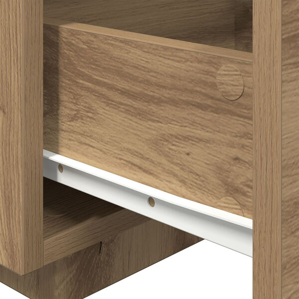 vidaXL Κομοδίνο 2 pcs artisan δρυς 40 x 39 x 37 εκ Επεξεργασμένο ξύλο