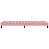 vidaXL Box Spring Κρεβάτι χωρίς στρώμα Ροζ 100x210 cm Βελούδινο