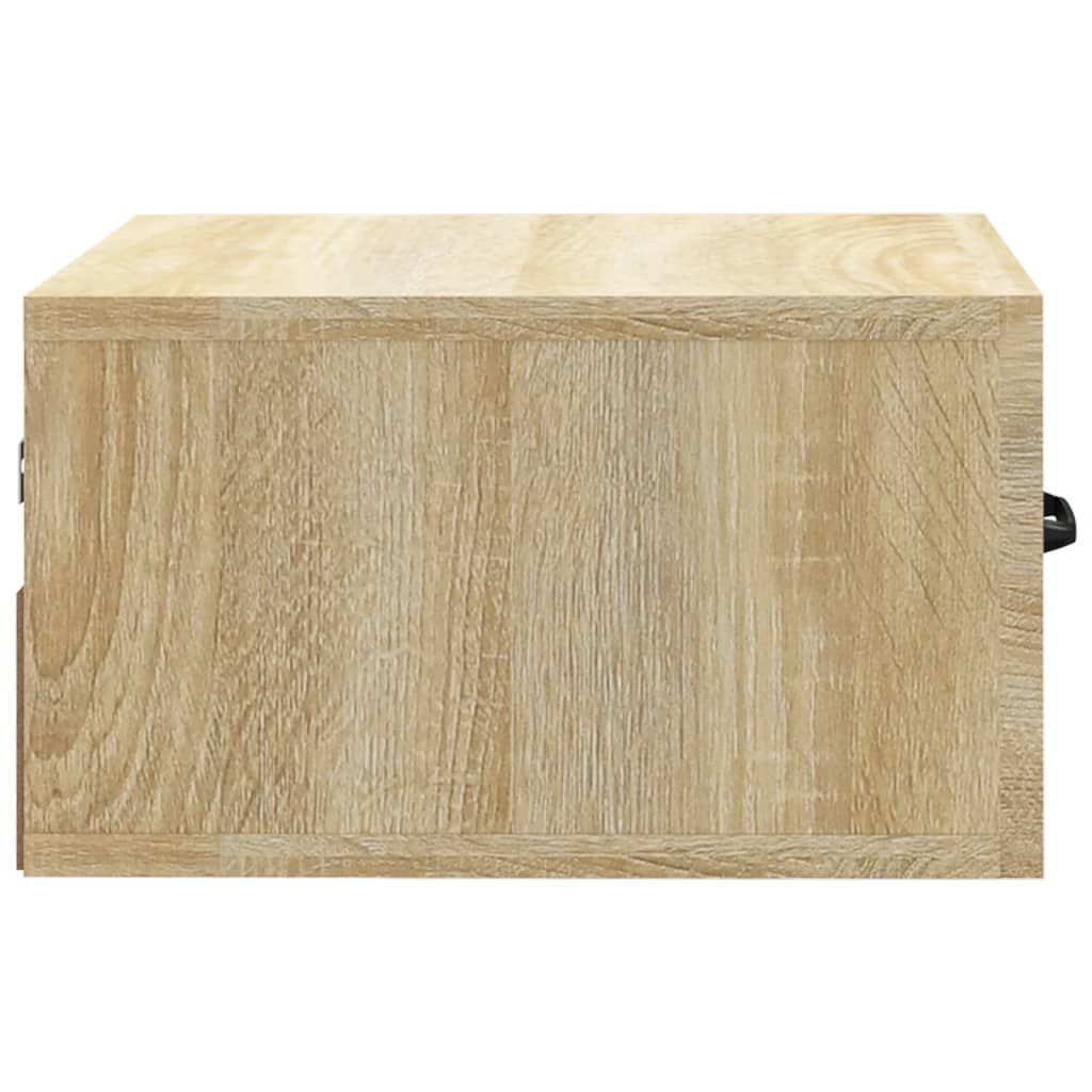 vidaXL Κομοδίνα Επιτοίχια Sonoma Δρυς 35 x 35 x 20 εκ.