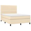 vidaXL &Kappa;&rho;&epsilon;&beta;ά&tau;&iota; Boxspring &mu;&epsilon; &Sigma;&tau;&rho;ώ&mu;&alpha; &Kappa;&rho;&epsilon;&mu; 140x200 &epsilon;&kappa;. &Upsilon;&phi;&alpha;&sigma;&mu;ά&tau;&iota;&nu;&omicron;
