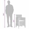 vidaXL Καρέκλα Κήπου 4 pcs Ανθρακί 53 x 49 x 85 εκ. PP