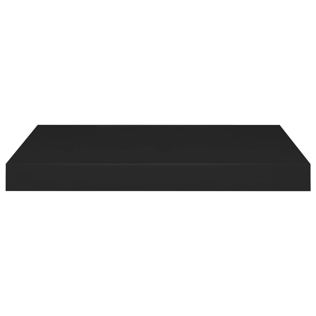 vidaXL Ράφια Τοίχου 4 τεμ. Μαύρα 50x23x3,8 εκ. MDF
