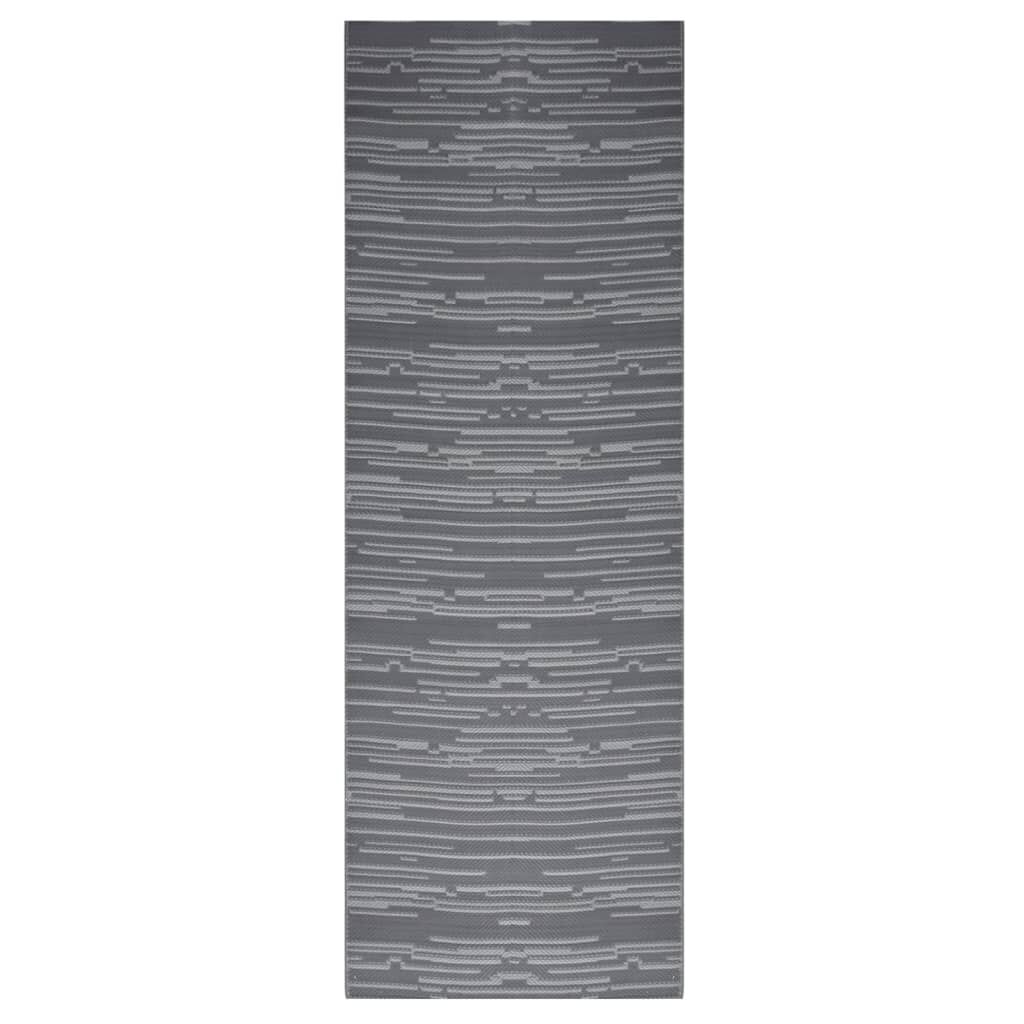 vidaXL Χαλί εξωτερικού χώρου ARAKIL Ανθρακί 80x250 cm PP