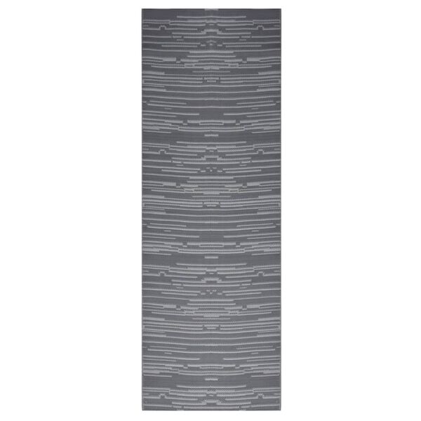 vidaXL Χαλί εξωτερικού χώρου ARAKIL Ανθρακί 80x250 cm PP