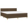 vidaXL &Kappa;&rho;&epsilon;&beta;ά&tau;&iota; Boxspring &mu;&epsilon; &Sigma;&tau;&rho;ώ&mu;&alpha; & LED &Sigma;&kappa;.&Kappa;&alpha;&phi;έ 160x200 &epsilon;&kappa; &Upsilon;&phi;&alpha;&sigma;&mu;ά&tau;&iota;&nu;&omicron;