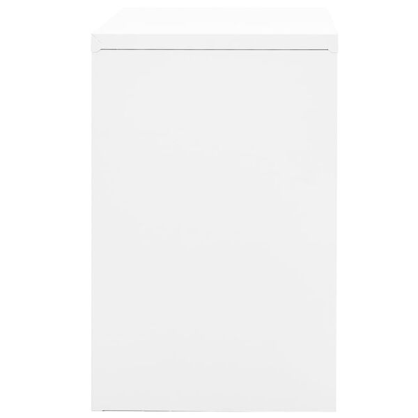 vidaXL Αρχειοθήκη Λευκή 90 x 46 x 72,5 εκ. από Ατσάλι