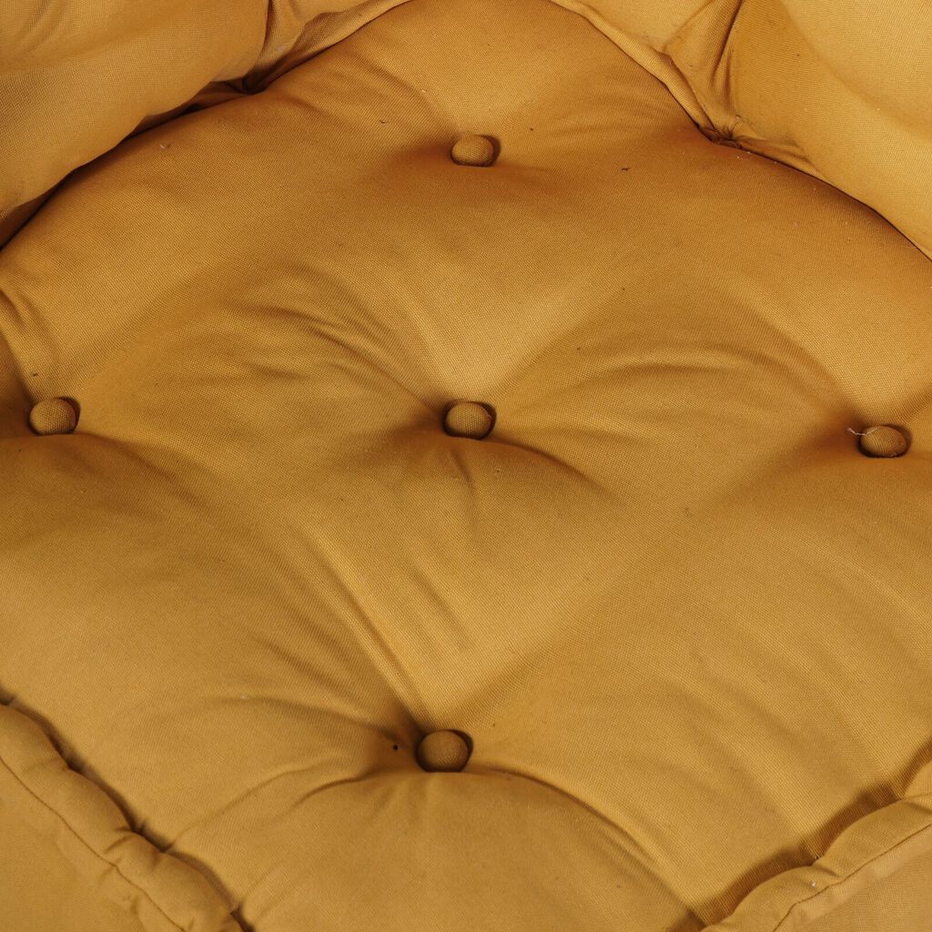 vidaXL Modular Pouffes 3 τμχ Κίτρινο Ύφασμα