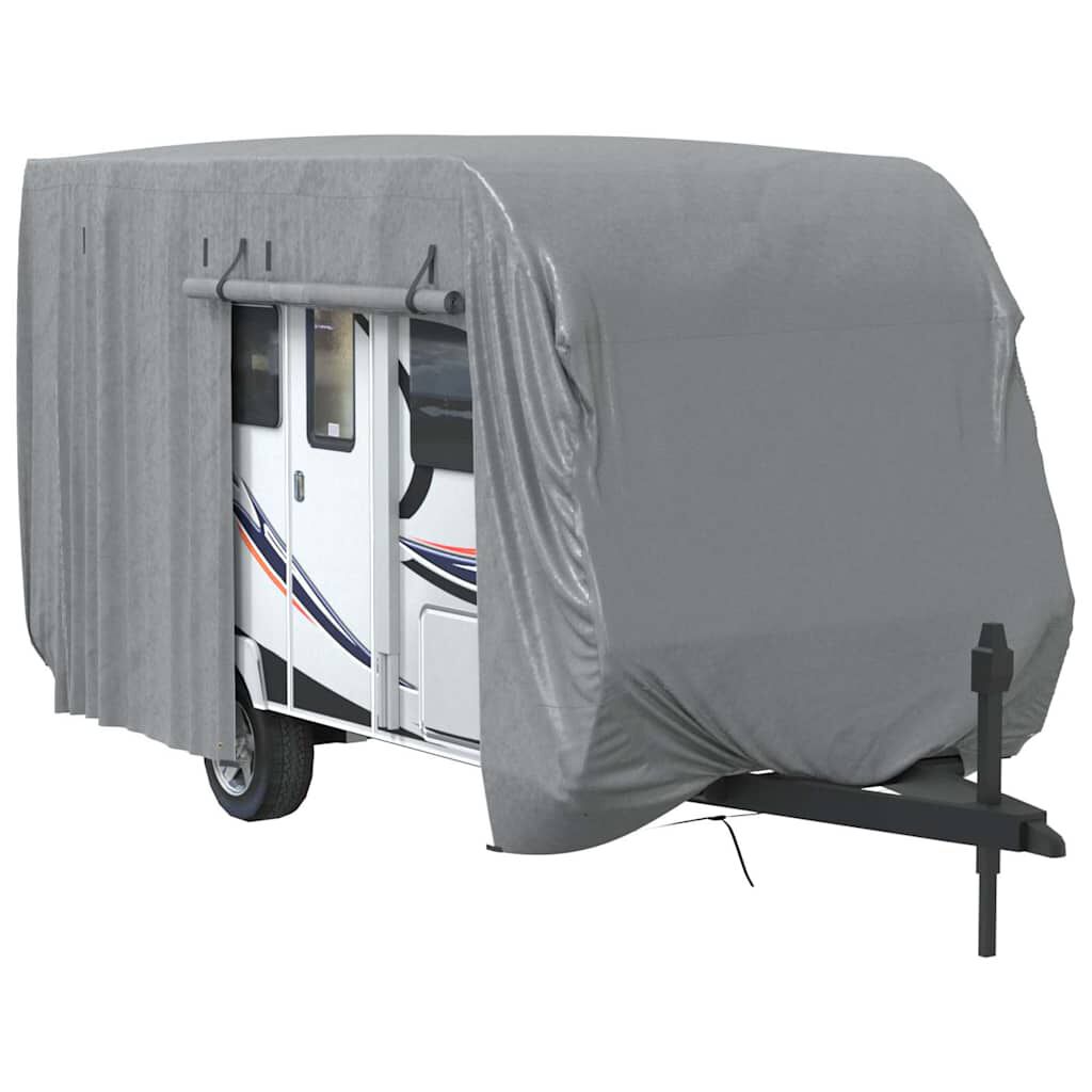 vidaXL Κάλυμμα τροχόσπιτου Γκρι 460x250x220 cm Μη υφασμένο ύφασμα
