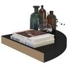 vidaXL Ράφια Τοίχου 4 τεμ. Μαύρα 35x35x3,8 εκ. από MDF