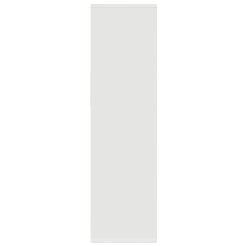 vidaXL Βιβλιοθήκη με 5 Ράφια Λευκή 34x31x112 εκ. Επεξεργασμένο Ξύλο