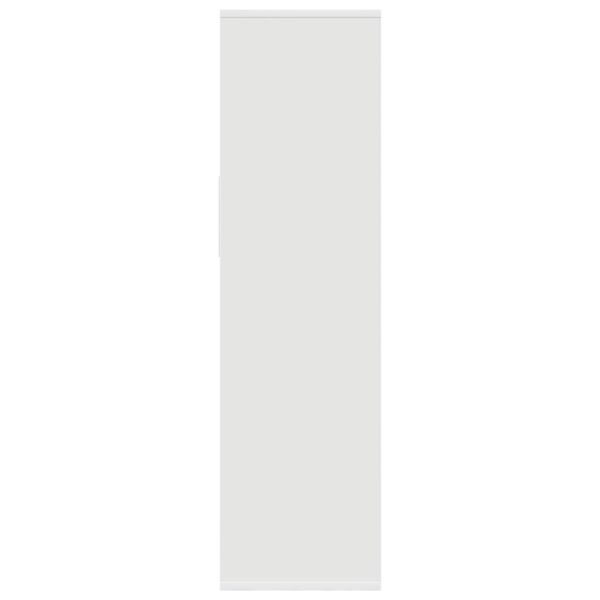 vidaXL Βιβλιοθήκη με 5 Ράφια Λευκή 34x31x112 εκ. Επεξεργασμένο Ξύλο