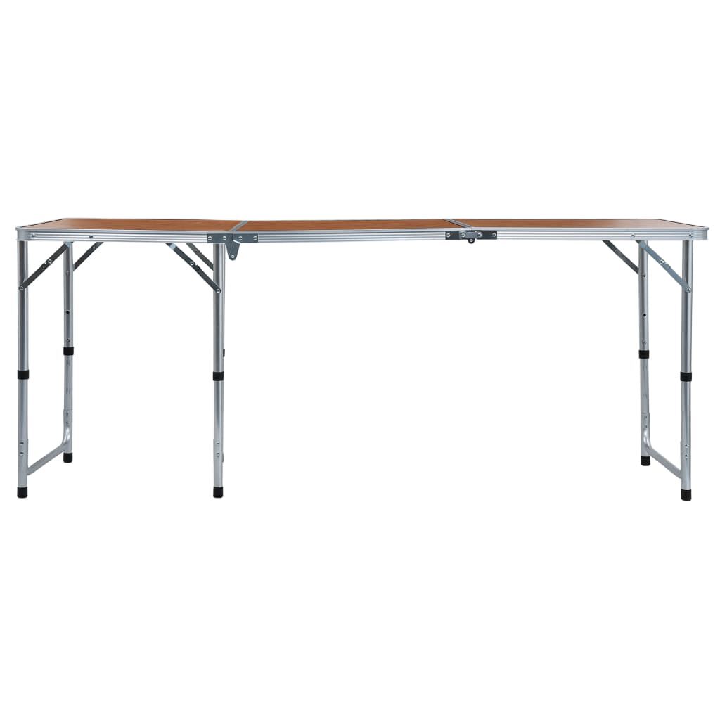 vidaXL Τραπέζι Κάμπινγκ Πτυσσόμενο 180 x 60 εκ. Αλουμινίου