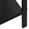 vidaXL Ραφιέρα 3 Επιπέδων Μαύρη 60x27,6x90,5 εκ. Επεξεργασμένο Ξύλο
