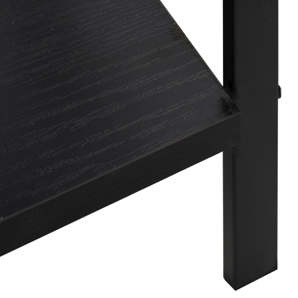 vidaXL Ραφιέρα 3 Επιπέδων Μαύρη 60x27,6x90,5 εκ. Επεξεργασμένο Ξύλο