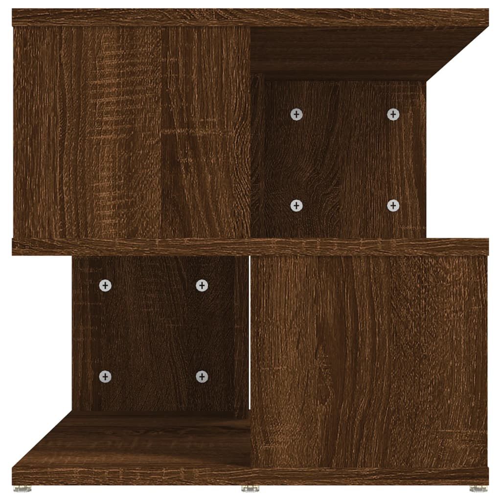 vidaXL Βοηθητικό Τραπέζι Καφέ Δρυς 40x40x40 εκ. Επεξεργασμένο Ξύλο