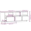 vidaXL Έπιπλο Τηλεόρασης Λευκό 140 x 37 x 50 εκ. από Μασίφ Ξύλο Πεύκου