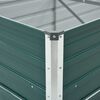 vidaXL Ζαρντινιέρα Υπερυψωμένη Πράσινη 480x80x45 εκ. Γαλβαν. Χάλυβας