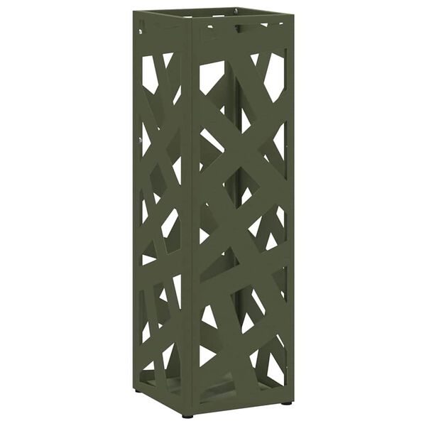 vidaXL Σχέδιο & βάση αποθήκευσης Ελιά 15.5 x 15.5 x 49 εκ Μέταλλο