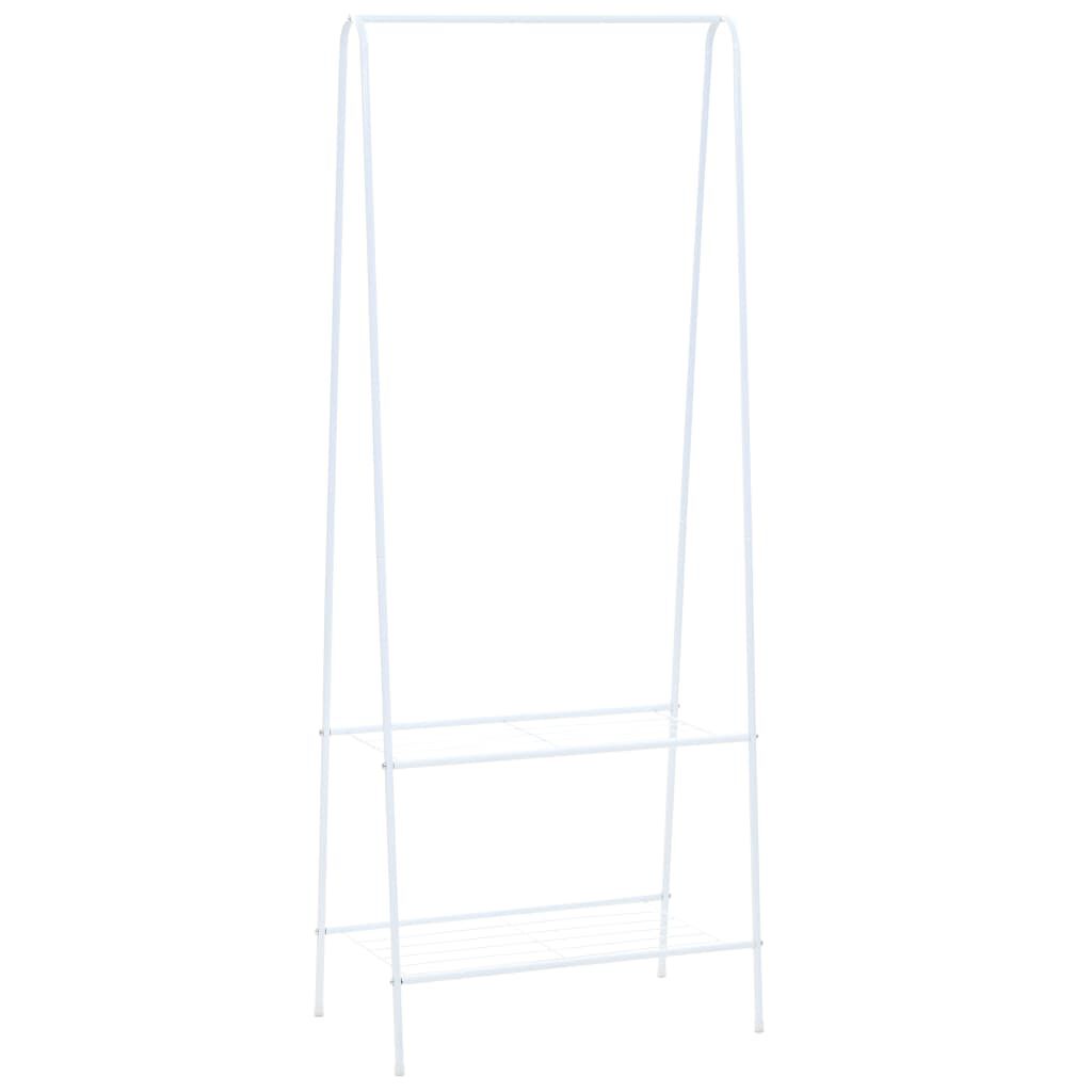 vidaXL Κρεμάστρα Ρούχων Δαπέδου Λευκή 59 x 35 x 150 εκ.