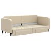 vidaXL Καναπές Κρεβάτι Συρόμενος Κρεμ 80x200 εκ Υφασμάτινος & Συρτάρια