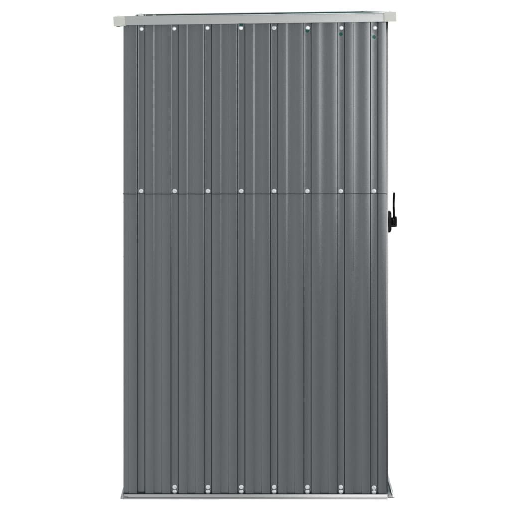 vidaXL Αποθήκη Εργαλείων Κήπου Γκρι 88x89x161 εκ. Γαλβαν. Ατσάλι