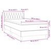 vidaXL Box Spring &kappa;&rho;&epsilon;&beta;ά&tau;&iota; &mu;&epsilon; &sigma;&tau;&rho;ώ&mu;&alpha; &alpha;&nu;&omicron;&iota;&chi;&tau;ό &gamma;&kappa;&rho;&iota; 90x220 &epsilon;&kappa;. &Beta;&epsilon;&lambda;&omicron;ύ&delta;&iota;&nu;&omicron;