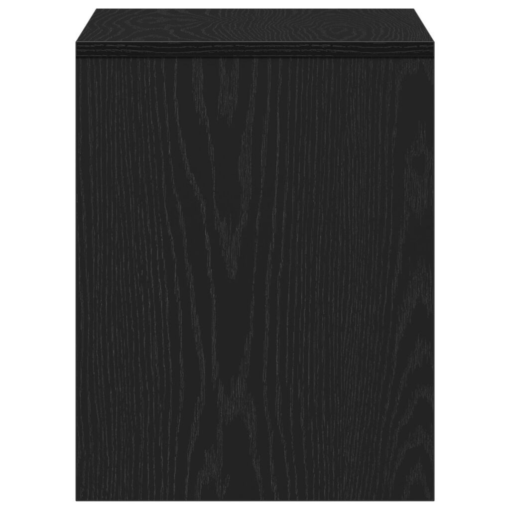 vidaXL Καρέκλα Ντύσιμου Μαύρη Δρυ 70x35x45 cm MDF