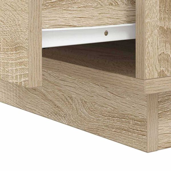 vidaXL Κομοδίνο με συρτάρι με 2 pcs Sonoma Δρυς 39 x 34.5 x 50 εκ.