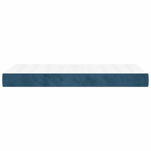 vidaXL Στρώμα με Pocket Springs Σκούρο Μπλε 90x220x20 εκ. Βελούδινο