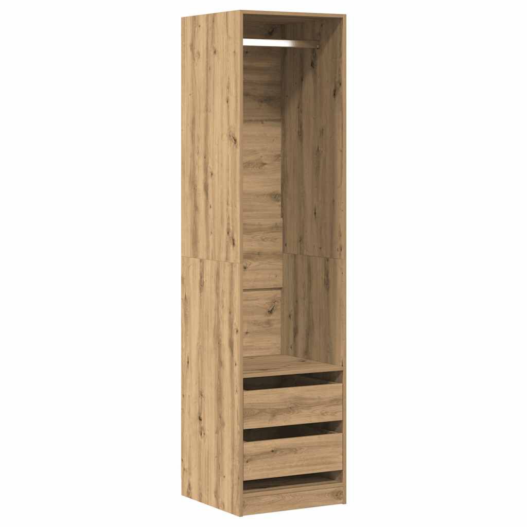vidaXL Ντουλάπα Τεχνίτης Δρυς 50x50x200εκ από Επεξεργασμένο Ξύλο
