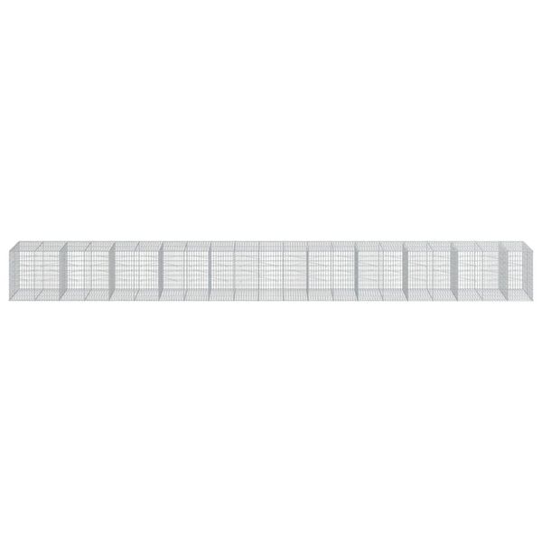 vidaXL Συρματοκιβώτιο με Κάλυμμα 1050x100x100 εκ. Γαλβανισμένο Χάλυβα