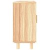 vidaXL Συρταριέρα Καφέ 105x30x60 εκ. Μασίφ Πεύκο & Φυσικό Ρατάν