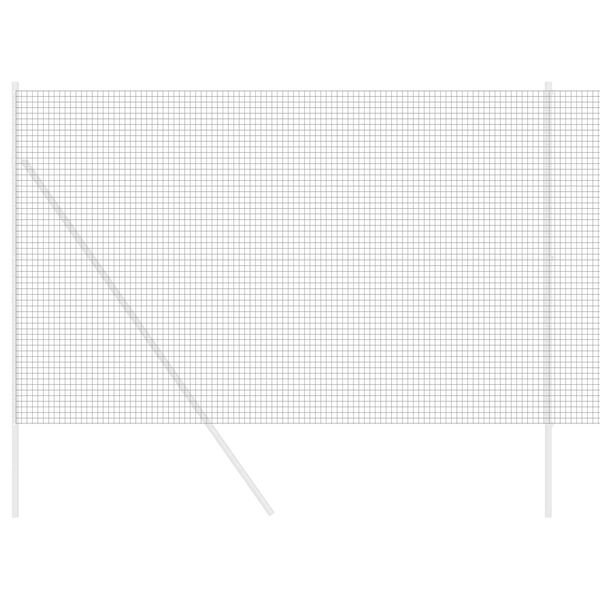 vidaXL Συγκολλητός φράχτης από σύρμα Γκρι 1.6 x 25 m Ατσάλι