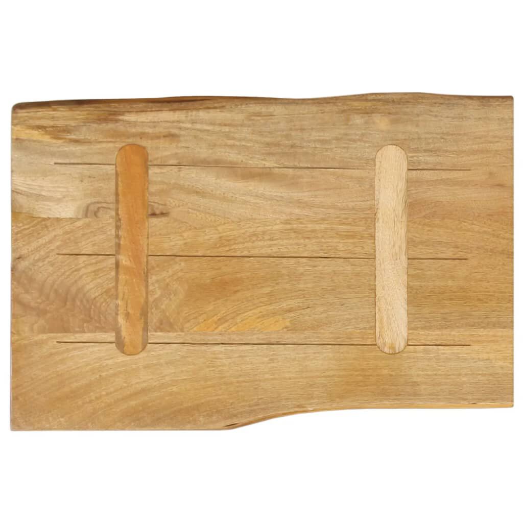 vidaXL Επιφάνεια Τραπεζιού 50x40x2,5 εκ. Live Edge Μασίφ Ξύλο Μάνγκο
